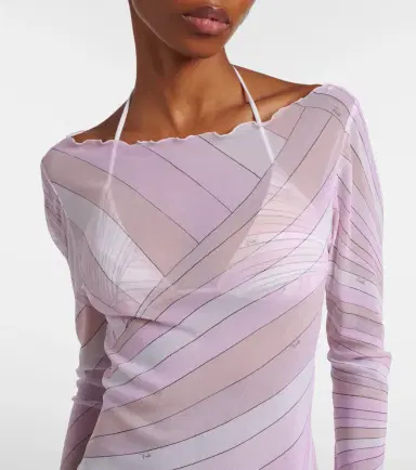 Pucci Iride sheer tulle maxi dress | Thumbnail 5 Pucci Iride sheer tulle maxi dress | Thumbnail 5