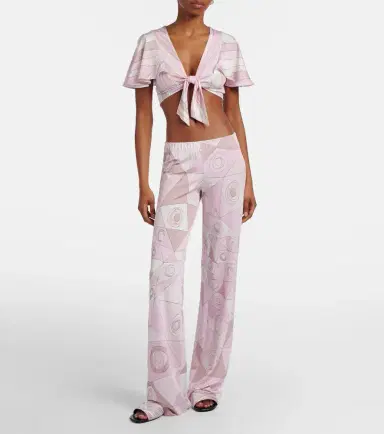 Pucci Occhi jersey straight pants | Thumbnail 2 Pucci Occhi jersey straight pants | Thumbnail 2