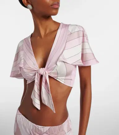 Pucci Iride jersey crop top | Thumbnail 2 Pucci Iride jersey crop top | Thumbnail 2