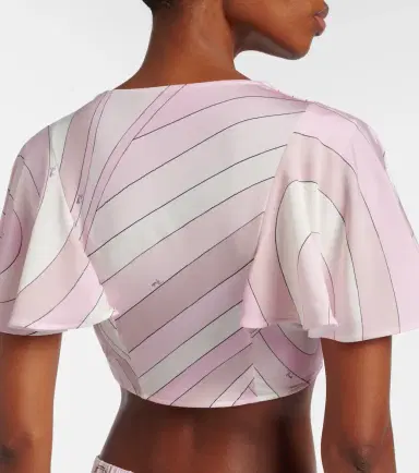Pucci Iride jersey crop top | Thumbnail 3 Pucci Iride jersey crop top | Thumbnail 3