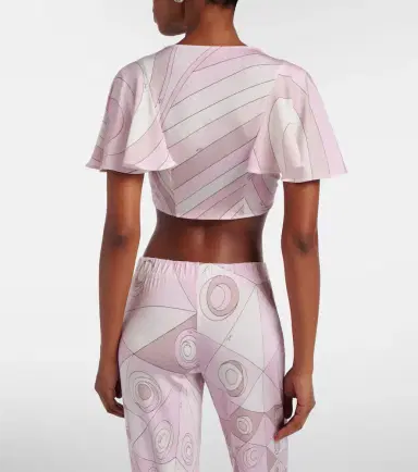 Pucci Iride jersey crop top | Thumbnail 4 Pucci Iride jersey crop top | Thumbnail 4