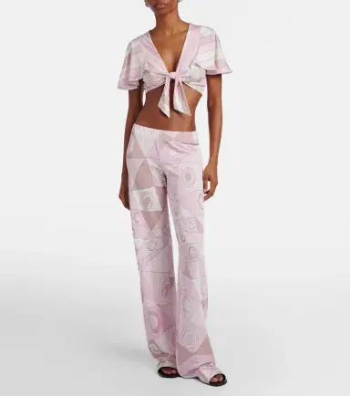 Pucci Iride jersey crop top | Thumbnail 5 Pucci Iride jersey crop top | Thumbnail 5