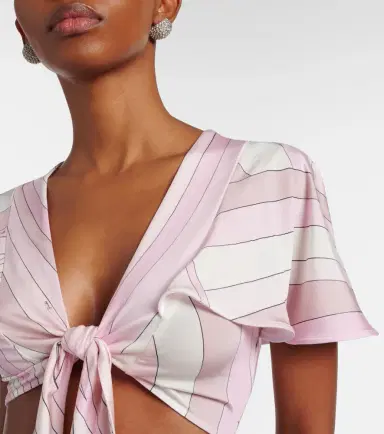 Pucci Iride jersey crop top | Thumbnail 6 Pucci Iride jersey crop top | Thumbnail 6