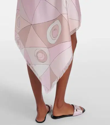 Pucci Occhi silk twill midi skirt | Thumbnail 2 Pucci Occhi silk twill midi skirt | Thumbnail 2
