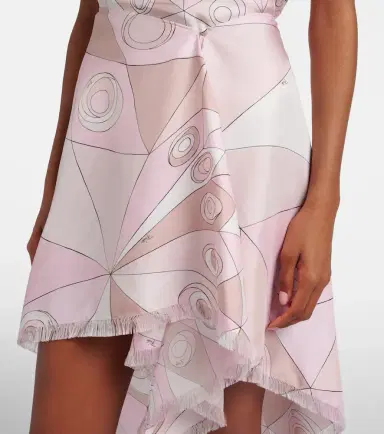 Pucci Occhi silk twill midi skirt | Thumbnail 3 Pucci Occhi silk twill midi skirt | Thumbnail 3