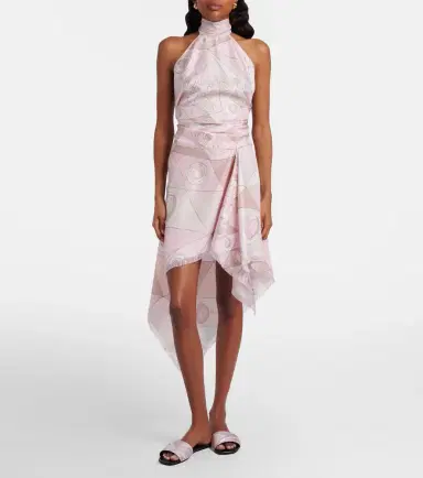 Pucci Occhi silk twill midi skirt | Thumbnail 4 Pucci Occhi silk twill midi skirt | Thumbnail 4
