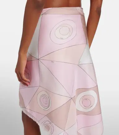 Pucci Occhi silk twill midi skirt | Thumbnail 6 Pucci Occhi silk twill midi skirt | Thumbnail 6
