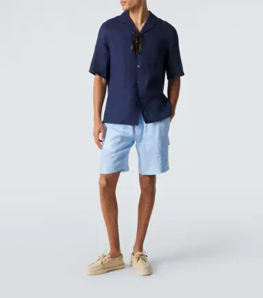 Vilebrequin Baie linen Bermuda shorts | Thumbnail 3 Vilebrequin Baie linen Bermuda shorts | Thumbnail 3