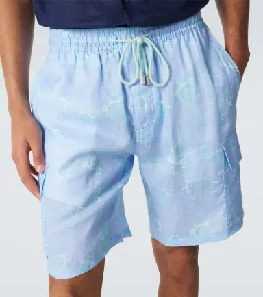Vilebrequin Baie linen Bermuda shorts | Thumbnail 4 Vilebrequin Baie linen Bermuda shorts | Thumbnail 4