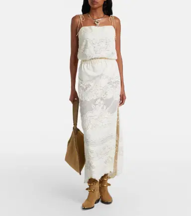 Isabel Marant Souane embroidered cotton-blend maxi dress | Thumbnail 2 Isabel Marant Souane embroidered cotton-blend maxi dress | Thumbnail 2