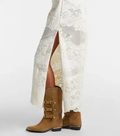 Isabel Marant Souane embroidered cotton-blend maxi dress | Thumbnail 3 Isabel Marant Souane embroidered cotton-blend maxi dress | Thumbnail 3