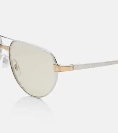 Cartier Eyewear Collection Santos de Cartier aviator sunglasses | Thumbnail 3 Cartier Eyewear Collection Santos de Cartier aviator sunglasses | Thumbnail 3