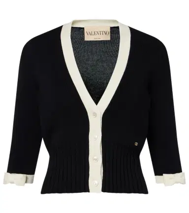 Valentino Bow-detail cotton cardigan | Thumbnail 1 Valentino Bow-detail cotton cardigan | Thumbnail 1