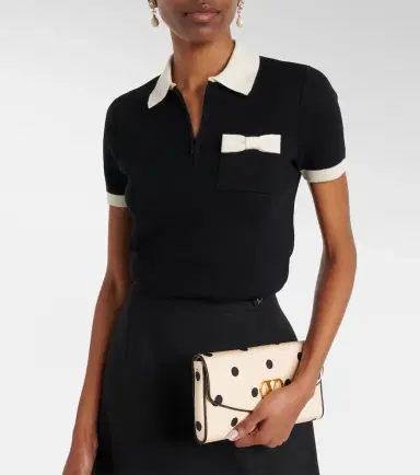 Valentino Bow-detail cotton polo shirt | Thumbnail 4 Valentino Bow-detail cotton polo shirt | Thumbnail 4
