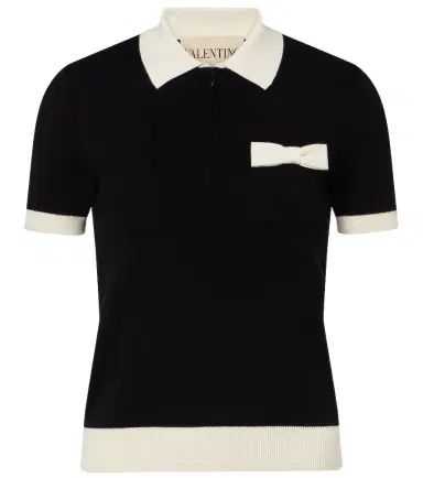 Valentino Bow-detail cotton polo shirt | Thumbnail 1 Valentino Bow-detail cotton polo shirt | Thumbnail 1