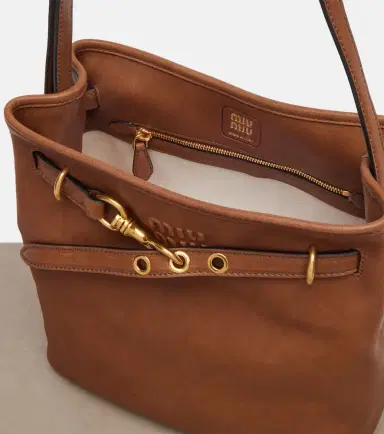 Miu Miu Aventure leather bucket bag | Thumbnail 2 Miu Miu Aventure leather bucket bag | Thumbnail 2