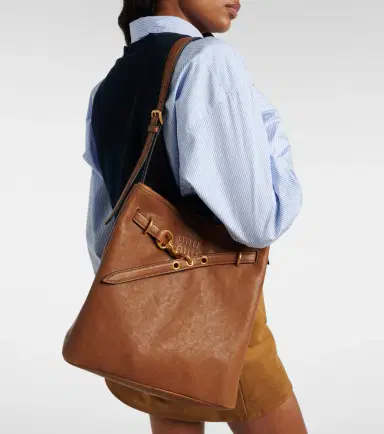 Miu Miu Aventure leather bucket bag | Thumbnail 5 Miu Miu Aventure leather bucket bag | Thumbnail 5