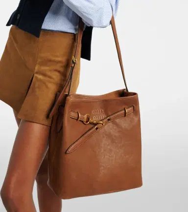 Miu Miu Aventure leather bucket bag | Thumbnail 7 Miu Miu Aventure leather bucket bag | Thumbnail 7