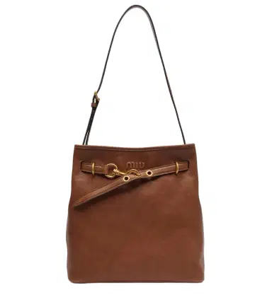 Miu Miu Aventure leather bucket bag | Thumbnail 1 Miu Miu Aventure leather bucket bag | Thumbnail 1
