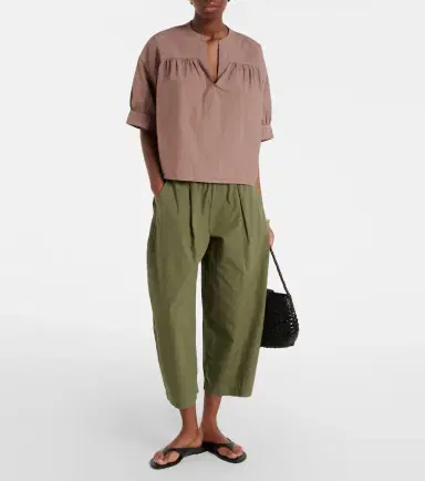Velvet Sophia cotton poplin wide-leg pants | Thumbnail 5 Velvet Sophia cotton poplin wide-leg pants | Thumbnail 5