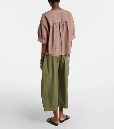 Velvet Sophia cotton poplin wide-leg pants | Thumbnail 6 Velvet Sophia cotton poplin wide-leg pants | Thumbnail 6