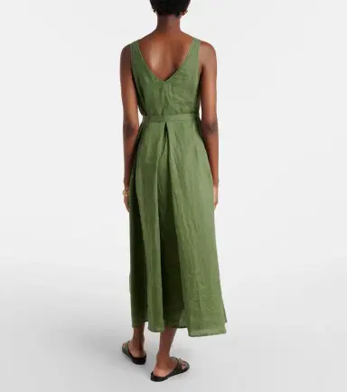 Velvet Reta linen midi dress | Thumbnail 3 Velvet Reta linen midi dress | Thumbnail 3