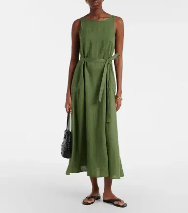 Velvet Reta linen midi dress | Thumbnail 5 Velvet Reta linen midi dress | Thumbnail 5