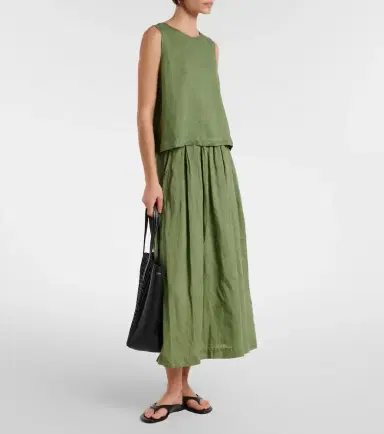 Velvet Linda linen midi skirt | Thumbnail 5 Velvet Linda linen midi skirt | Thumbnail 5