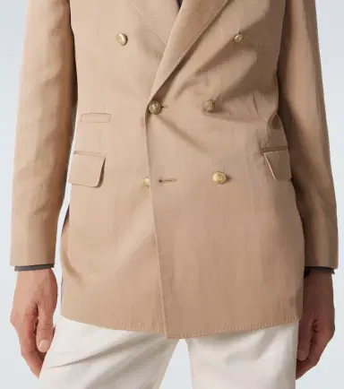 Brunello Cucinelli Silk and linen blazer | Thumbnail 8 Brunello Cucinelli Silk and linen blazer | Thumbnail 8