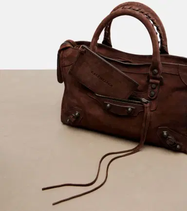 Balenciaga Le City Small suede top-handle bag | Thumbnail 4 Balenciaga Le City Small suede top-handle bag | Thumbnail 4