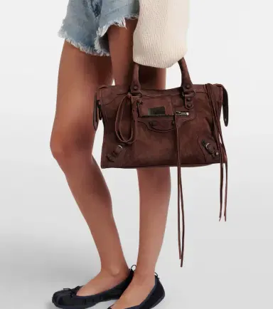 Balenciaga Le City Small suede top-handle bag | Thumbnail 6 Balenciaga Le City Small suede top-handle bag | Thumbnail 6