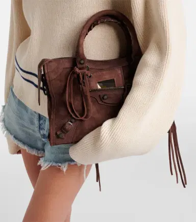 Balenciaga Le City Small suede top-handle bag | Thumbnail 8 Balenciaga Le City Small suede top-handle bag | Thumbnail 8
