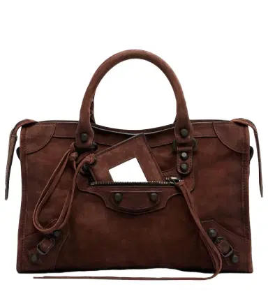 Balenciaga Le City Small suede top-handle bag | Thumbnail 1 Balenciaga Le City Small suede top-handle bag | Thumbnail 1