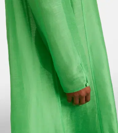 Tory Burch Pleated linen and silk kaftan | Thumbnail 4 Tory Burch Pleated linen and silk kaftan | Thumbnail 4
