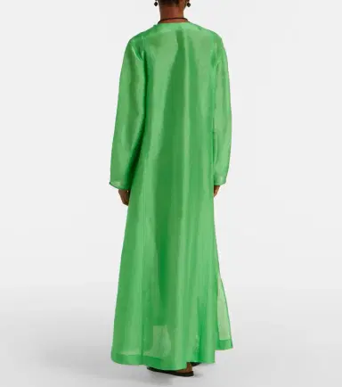 Tory Burch Pleated linen and silk kaftan | Thumbnail 5 Tory Burch Pleated linen and silk kaftan | Thumbnail 5