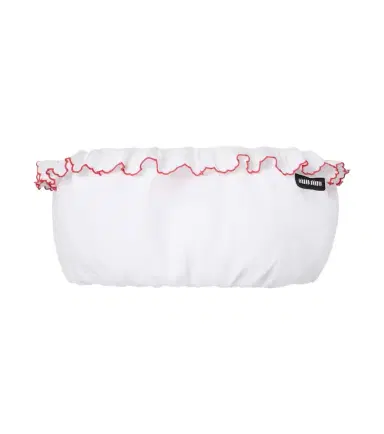 Miu Miu Scalloped cotton poplin bandeau top | Thumbnail 1 Miu Miu Scalloped cotton poplin bandeau top | Thumbnail 1