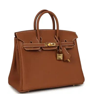 HERMÈS Hermes Birkin 25 Gold Togo Gold Hardware | Thumbnail 2 HERMÈS Hermes Birkin 25 Gold Togo Gold Hardware | Thumbnail 2