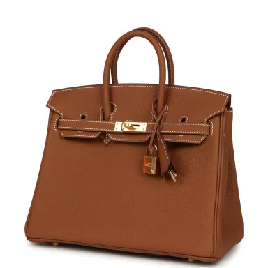 HERMÈS Hermes Birkin 25 Gold Togo Gold Hardware | Thumbnail 5 HERMÈS Hermes Birkin 25 Gold Togo Gold Hardware | Thumbnail 5