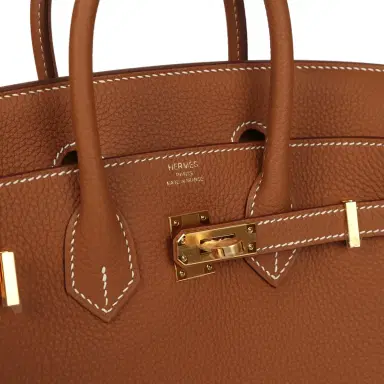 HERMÈS Hermes Birkin 25 Gold Togo Gold Hardware | Thumbnail 7 HERMÈS Hermes Birkin 25 Gold Togo Gold Hardware | Thumbnail 7