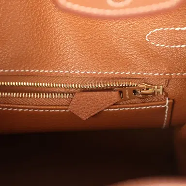 HERMÈS Hermes Birkin 25 Gold Togo Gold Hardware | Thumbnail 9 HERMÈS Hermes Birkin 25 Gold Togo Gold Hardware | Thumbnail 9