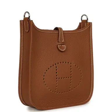 HERMÈS Hermes Evelyne TPM Gold Clemence Palladium Hardware | Thumbnail 2 HERMÈS Hermes Evelyne TPM Gold Clemence Palladium Hardware | Thumbnail 2
