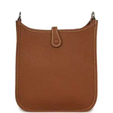 HERMÈS Hermes Evelyne TPM Gold Clemence Palladium Hardware | Thumbnail 4 HERMÈS Hermes Evelyne TPM Gold Clemence Palladium Hardware | Thumbnail 4