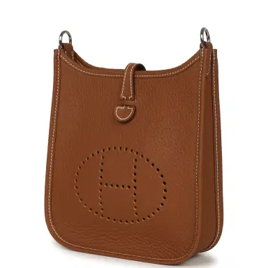 HERMÈS Hermes Evelyne TPM Gold Clemence Palladium Hardware | Thumbnail 5 HERMÈS Hermes Evelyne TPM Gold Clemence Palladium Hardware | Thumbnail 5