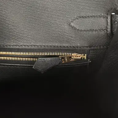 HERMÈS Pre-owned Hermes Birkin 30 Black Ostrich Gold Hardware | Thumbnail 9 HERMÈS Pre-owned Hermes Birkin 30 Black Ostrich Gold Hardware | Thumbnail 9