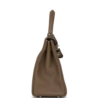 HERMÈS Pre-owned Hermes Kelly Retourne 28 Etoupe Togo Palladium Hardware | Thumbnail 3 HERMÈS Pre-owned Hermes Kelly Retourne 28 Etoupe Togo Palladium Hardware | Thumbnail 3