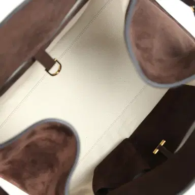 The Row The Row Soft Margaux 15 Bag Mocha Suede Gold Hardware | Thumbnail 8 The Row The Row Soft Margaux 15 Bag Mocha Suede Gold Hardware | Thumbnail 8