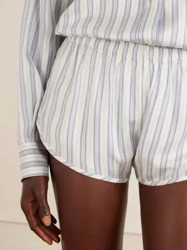 Gucci Striped Silk-satin Shorts | Thumbnail 5 Gucci Striped Silk-satin Shorts | Thumbnail 5