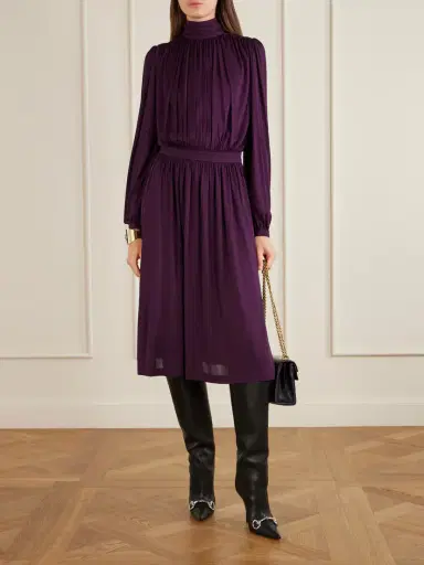Gucci Crepe Midi Dress | Thumbnail 2 Gucci Crepe Midi Dress | Thumbnail 2