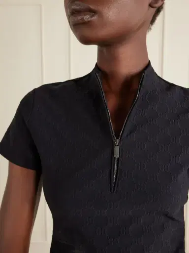 Gucci Jacquard-knit Half-zip T-shirt | Thumbnail 4 Gucci Jacquard-knit Half-zip T-shirt | Thumbnail 4