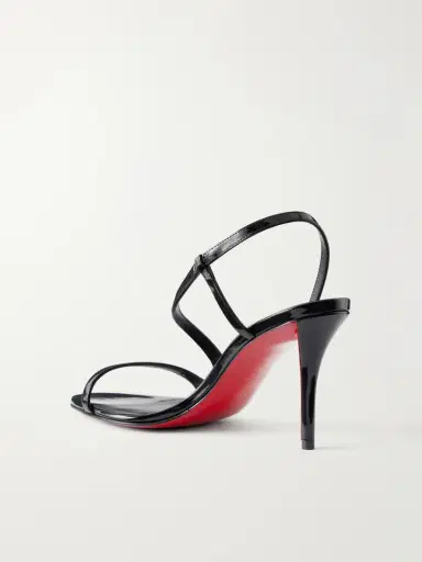 Christian Louboutin Rosa Z 80 Pvc-trimmed Patent-leather Sandals | Thumbnail 3 Christian Louboutin Rosa Z 80 Pvc-trimmed Patent-leather Sandals | Thumbnail 3
